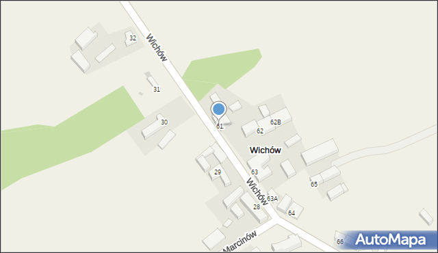 Wichów, Wichów, 61, mapa Wichów