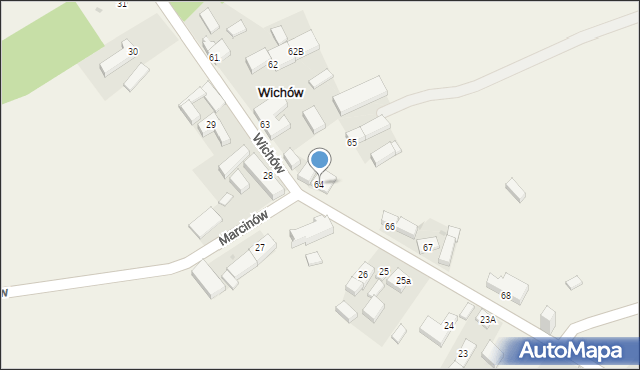 Wichów, Wichów, 64, mapa Wichów