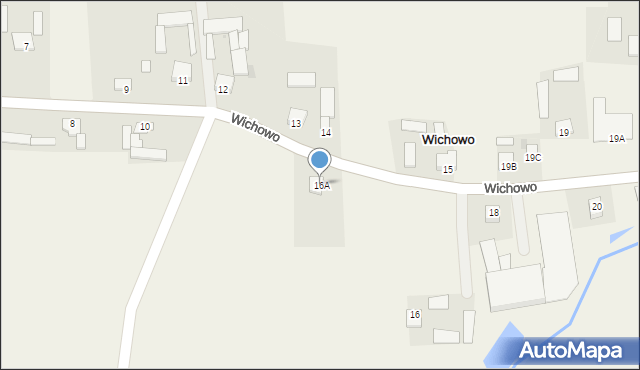 Wichowo, Wichowo, 16A, mapa Wichowo