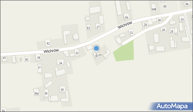 Wichrów, Wichrów, 32, mapa Wichrów