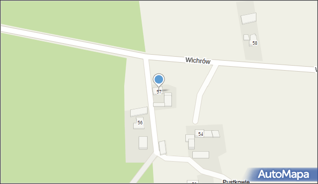 Wichrów, Wichrów, 57, mapa Wichrów