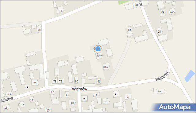 Wichrów, Wichrów, 82, mapa Wichrów