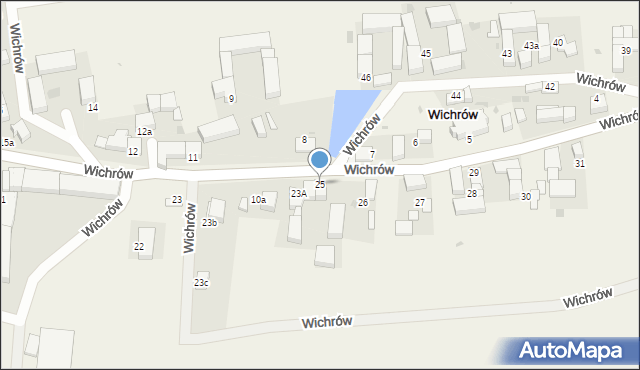 Wichrów, Wichrów, 25, mapa Wichrów