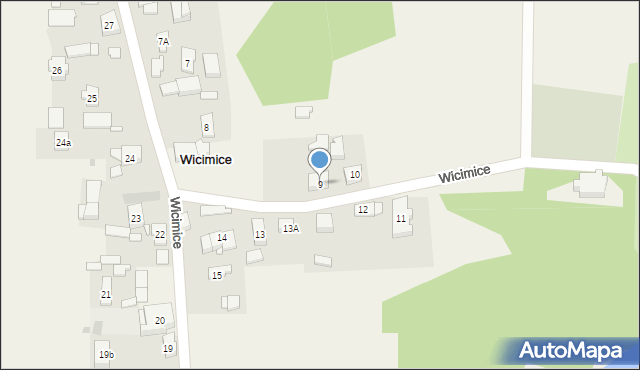 Wicimice, Wicimice, 9, mapa Wicimice