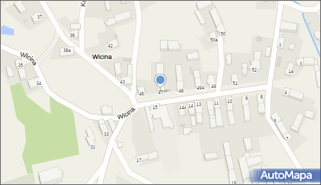 Wicina, Wicina, 47, mapa Wicina