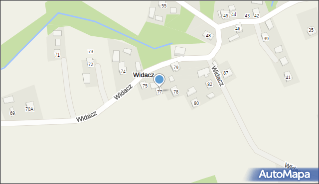 Widacz, Widacz, 77, mapa Widacz