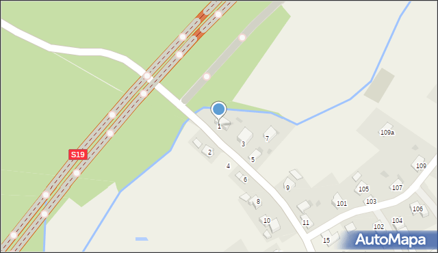 Widacz, Widacz, 1, mapa Widacz