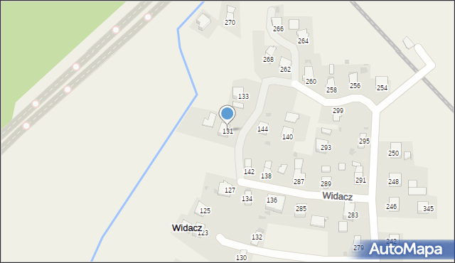 Widacz, Widacz, 131, mapa Widacz