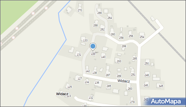 Widacz, Widacz, 144, mapa Widacz