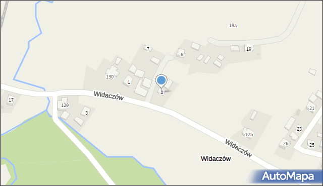 Widaczów, Widaczów, 4, mapa Widaczów