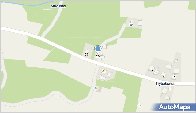 Widaczów, Widaczów, 55A, mapa Widaczów