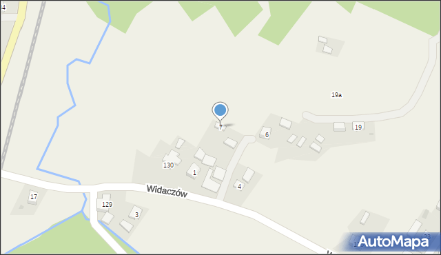 Widaczów, Widaczów, 7, mapa Widaczów