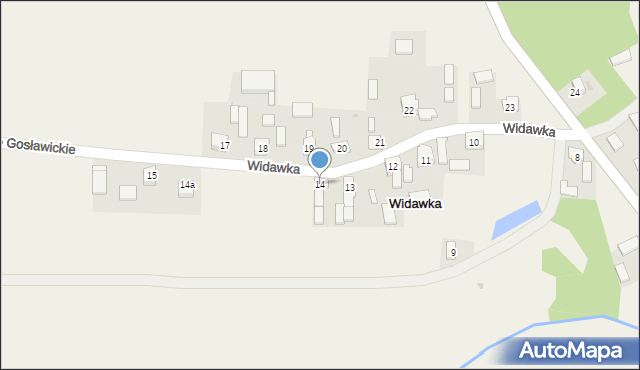 Widawka, Widawka, 14, mapa Widawka