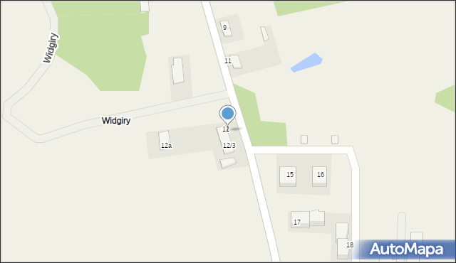 Widgiry, Widgiry, 12/1, mapa Widgiry