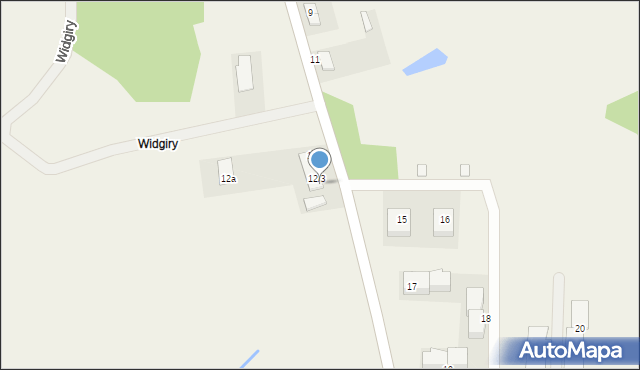 Widgiry, Widgiry, 12/4, mapa Widgiry