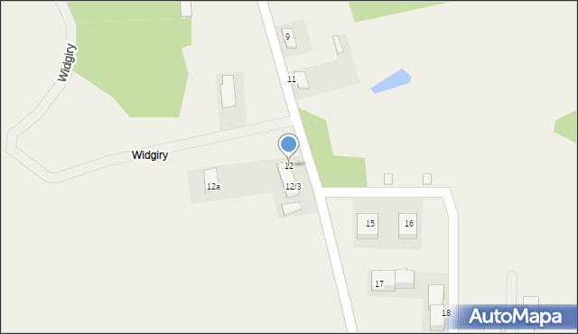 Widgiry, Widgiry, 12, mapa Widgiry