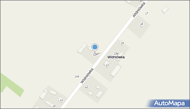 Widniówka, Widniówka, 12A, mapa Widniówka