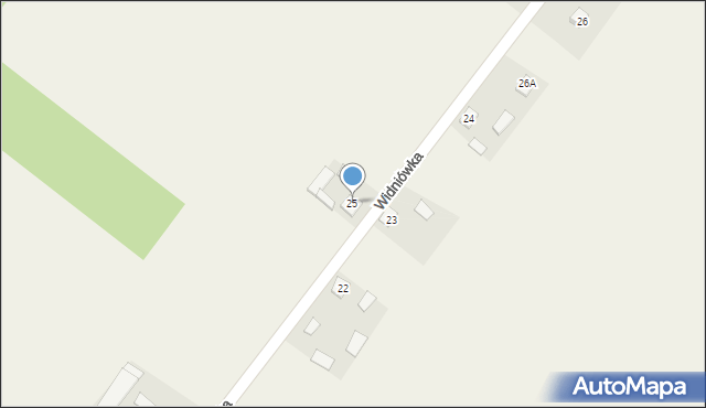 Widniówka, Widniówka, 25, mapa Widniówka