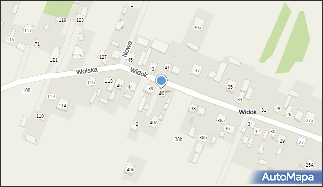 Widok, Widok, 40, mapa Widok