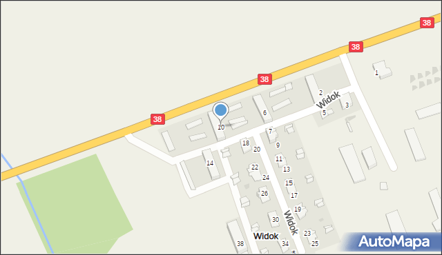 Widok, Widok, 10, mapa Widok