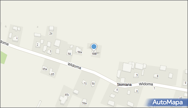 Widoma, Widoma, 58B, mapa Widoma