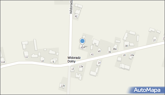 Widoradz, Widoradz, 41A, mapa Widoradz