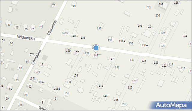 Widowo, Widowo, 149, mapa Widowo