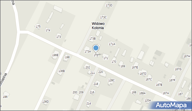 Widowo, Widowo, 172, mapa Widowo