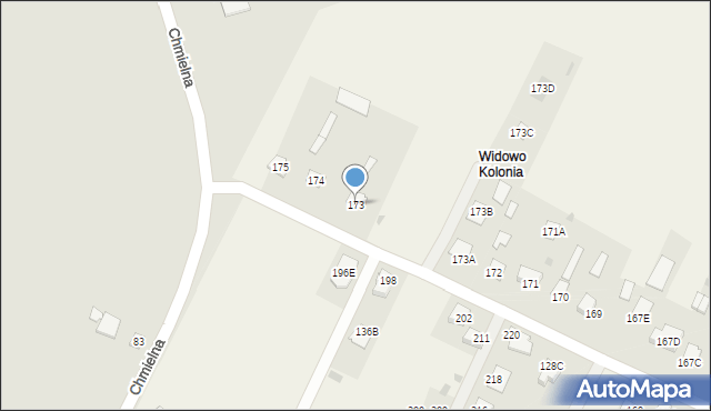 Widowo, Widowo, 173, mapa Widowo