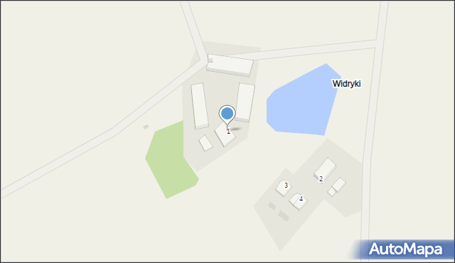 Widryki, Widryki, 1, mapa Widryki