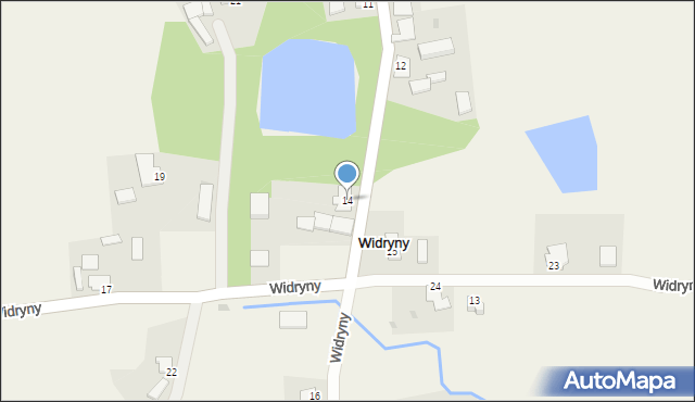 Widryny, Widryny, 14, mapa Widryny