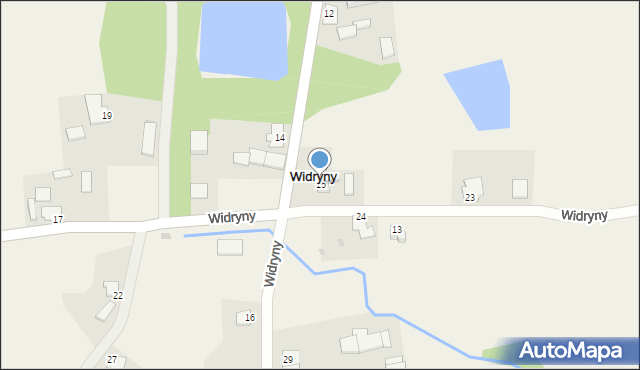 Widryny, Widryny, 15, mapa Widryny