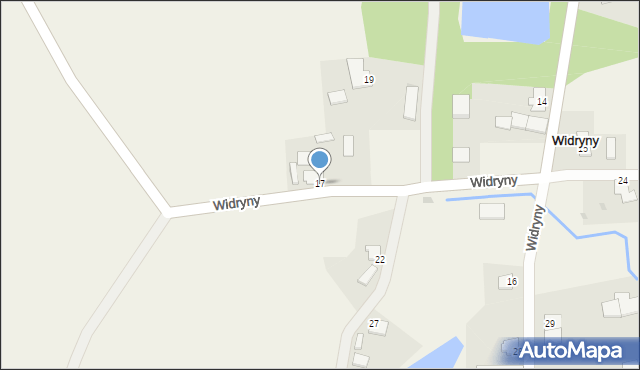 Widryny, Widryny, 17, mapa Widryny