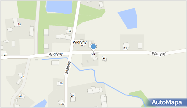 Widryny, Widryny, 24, mapa Widryny