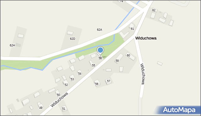 Widuchowa, Widuchowa, 58, mapa Widuchowa