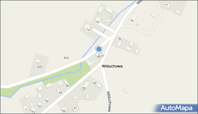 Widuchowa, Widuchowa, 61, mapa Widuchowa