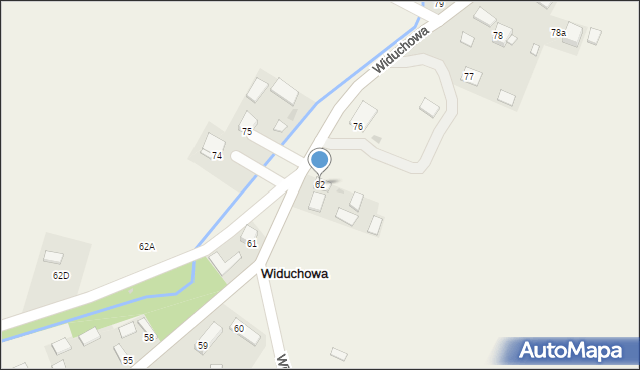 Widuchowa, Widuchowa, 62, mapa Widuchowa