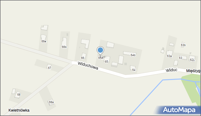 Widuchowa, Widuchowa, 65A, mapa Widuchowa