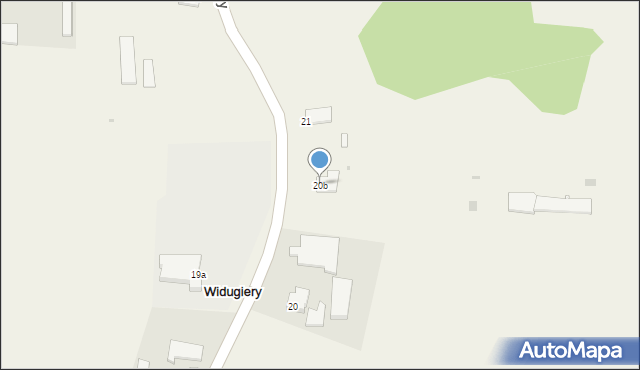 Widugiery, Widugiery, 20b, mapa Widugiery