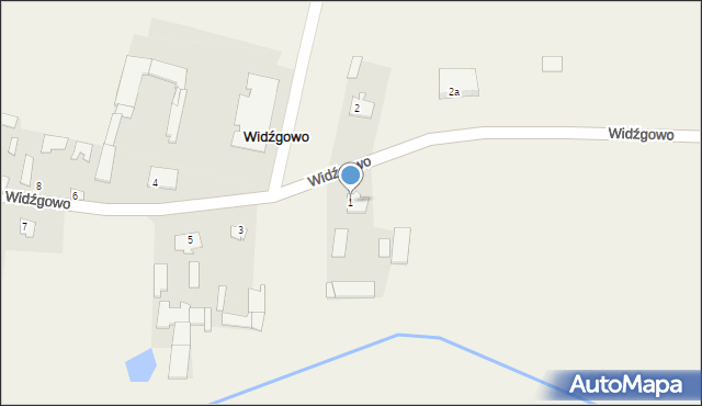 Widźgowo, Widźgowo, 1, mapa Widźgowo