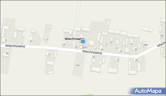 Wiechnowice, Wiechnowice, 16, mapa Wiechnowice