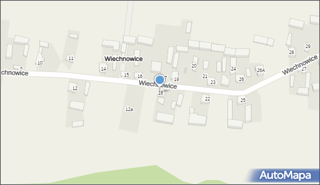 Wiechnowice, Wiechnowice, 18, mapa Wiechnowice