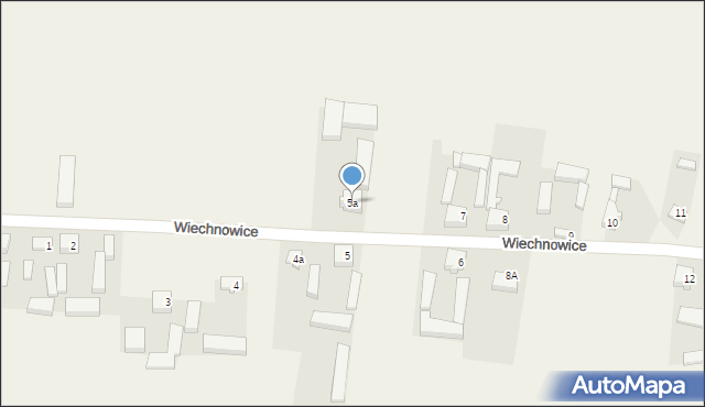 Wiechnowice, Wiechnowice, 5a, mapa Wiechnowice