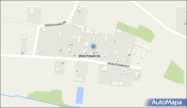 Wiechowicze, Wiechowicze, 8, mapa Wiechowicze