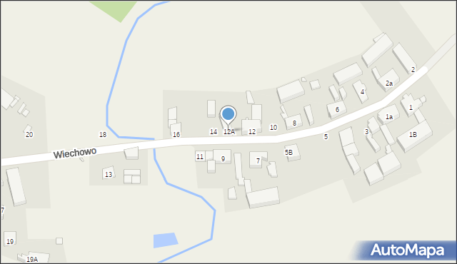 Wiechowo, Wiechowo, 12A, mapa Wiechowo