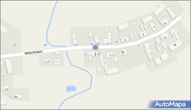 Wiechowo, Wiechowo, 9, mapa Wiechowo