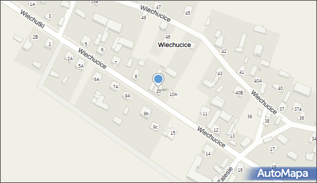 Wiechucice, Wiechucice, 10, mapa Wiechucice