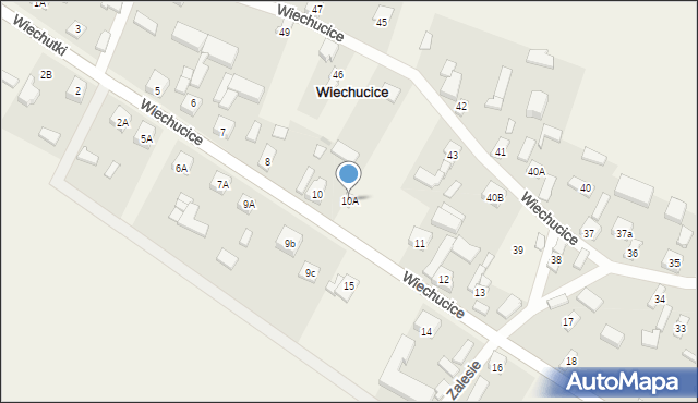 Wiechucice, Wiechucice, 10A, mapa Wiechucice