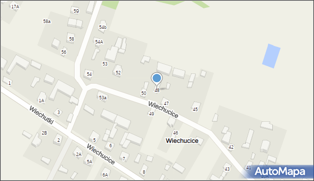 Wiechucice, Wiechucice, 48, mapa Wiechucice