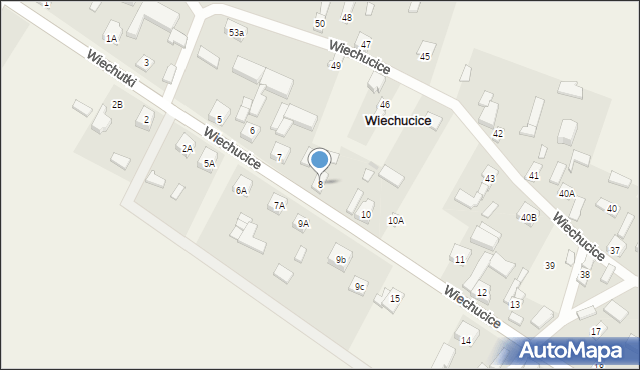 Wiechucice, Wiechucice, 8, mapa Wiechucice